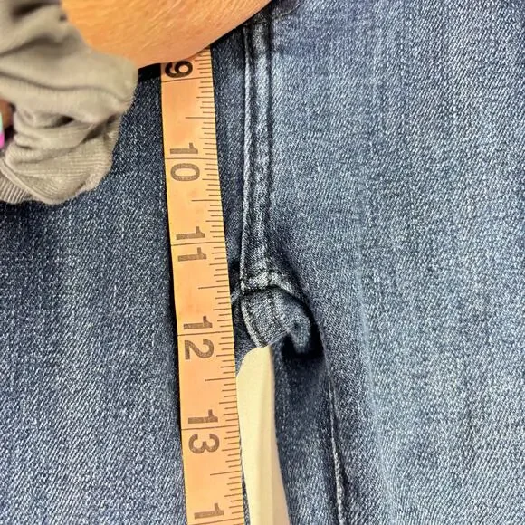 Free People We The Free Jayde High-Waisted Dark Blue Flare Jeans – Size 26 - Picture 9 of 9